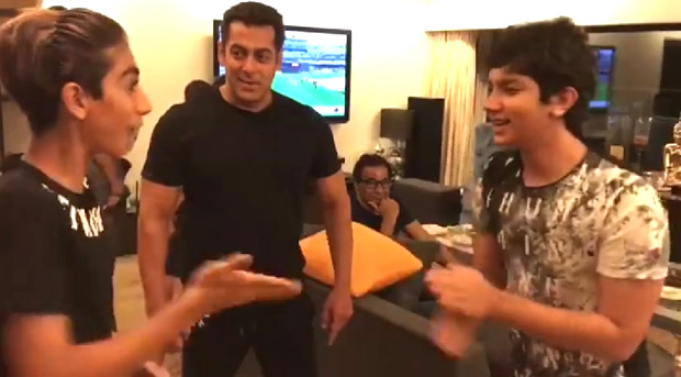 WATCH VIDEOS Salman Khan is the most favourite mamu while playing red hand game with his nephews Nirvaan Arhaan Ayaan